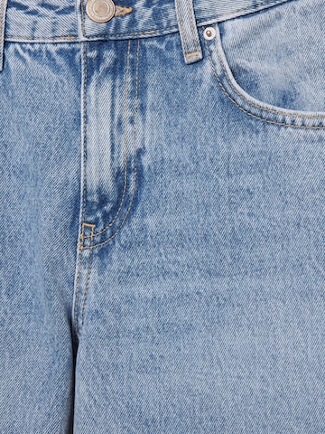 Pull&Bear Wide leg Jeans in Blauw