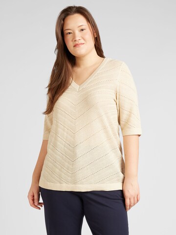 EVOKED Trui 'VIESTY' in Beige: voorkant