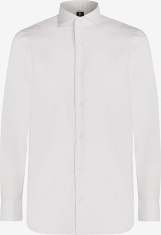 Coupe regular Chemise business Boggi Milano en blanc : devant