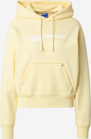 Felpa di KARL LAGERFELD JEANS in giallo: frontale
