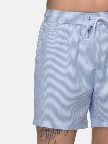 Pantaloncini da bagno 'Seersucker' di Vercate in blu