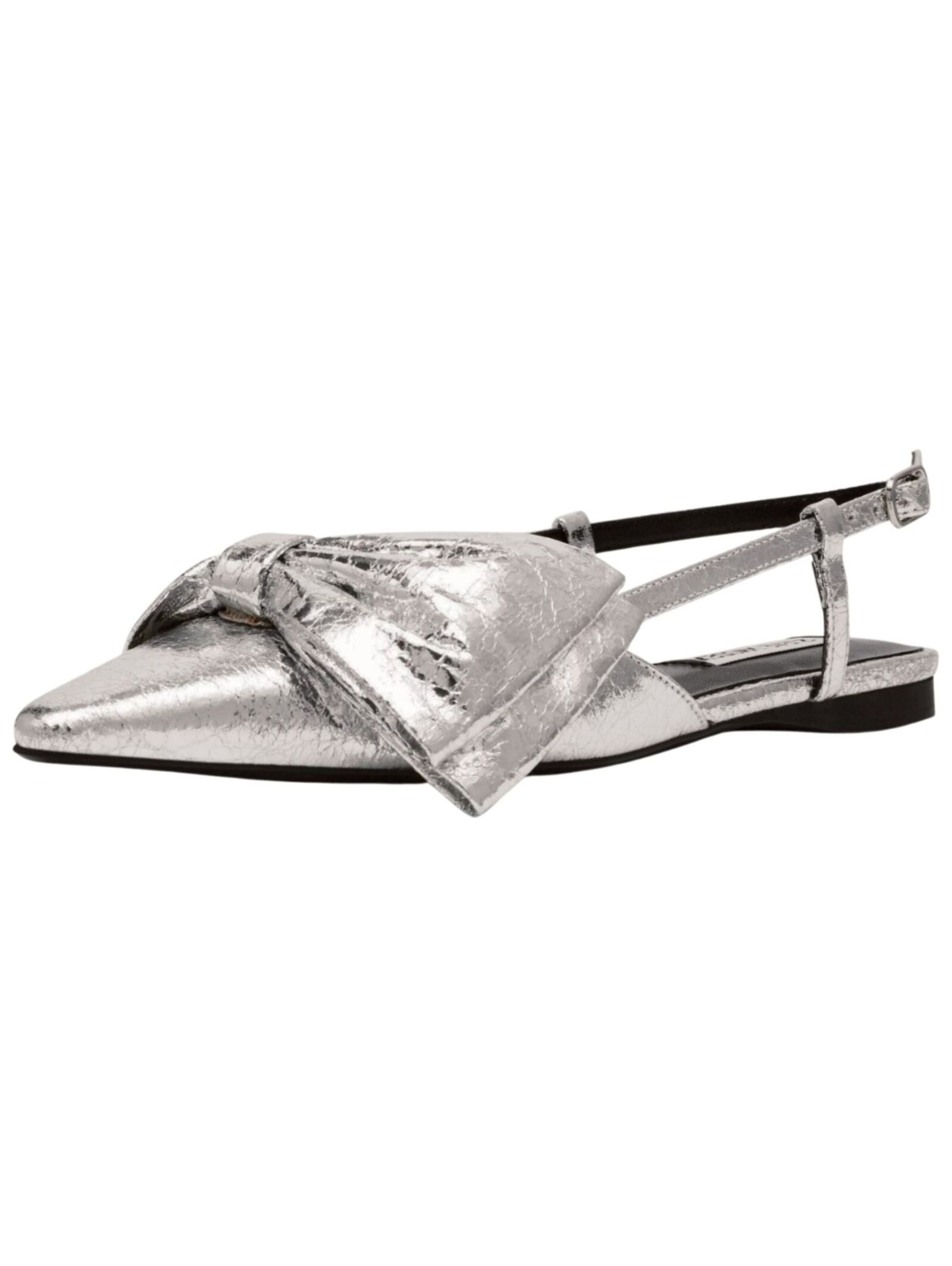 STEVE MADDEN Strap ballerina in Silver: front