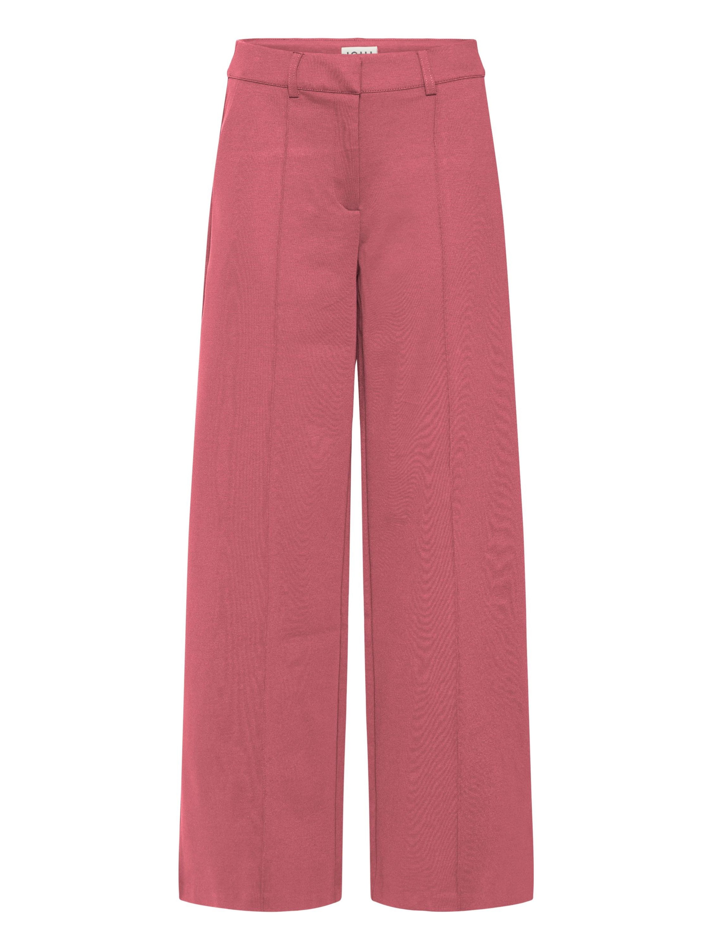ICHI - Pantalón de pinzas 'Kate' en rojo: frente