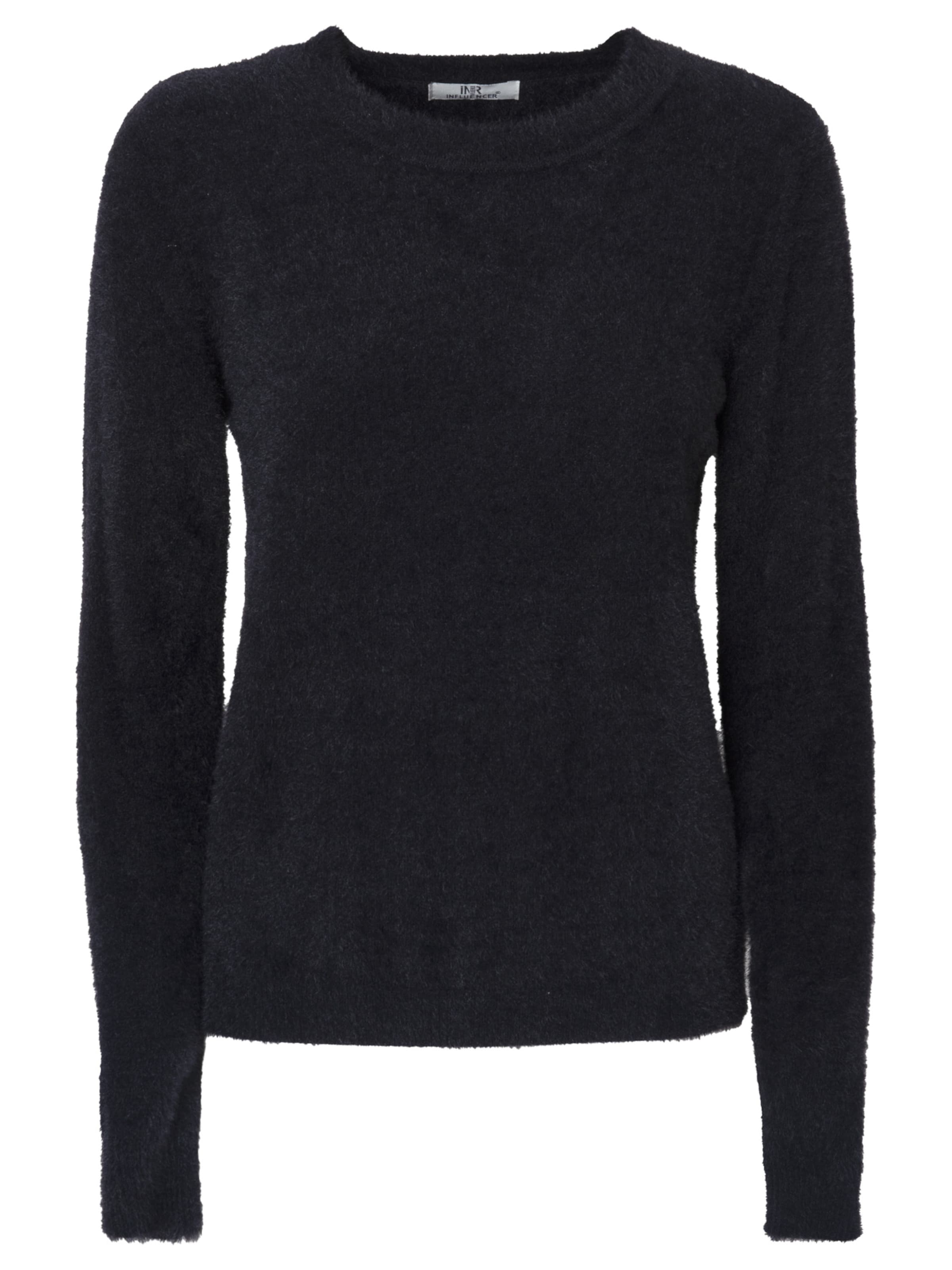 Influencer Sweater in Black: front