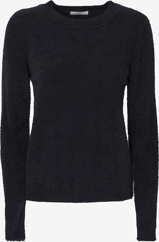 juoda Influencer Megztinis: priekis