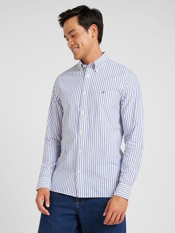 TOMMY HILFIGER Slim fit Overhemd in Blauw: voorkant