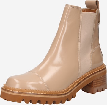 See by Chloé Chelsea boots 'MALLORY' in Beige: front