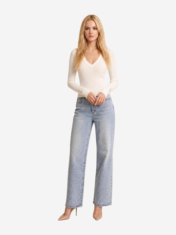GUESS - Jersey 'LS VN ELLIE SWTR W6YR10 Z0949' en blanco