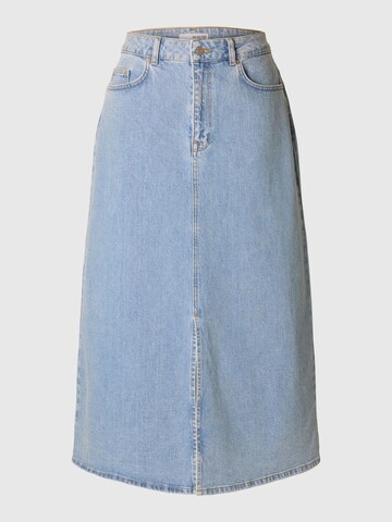 SELECTED FEMME Rok in Blauw: voorkant