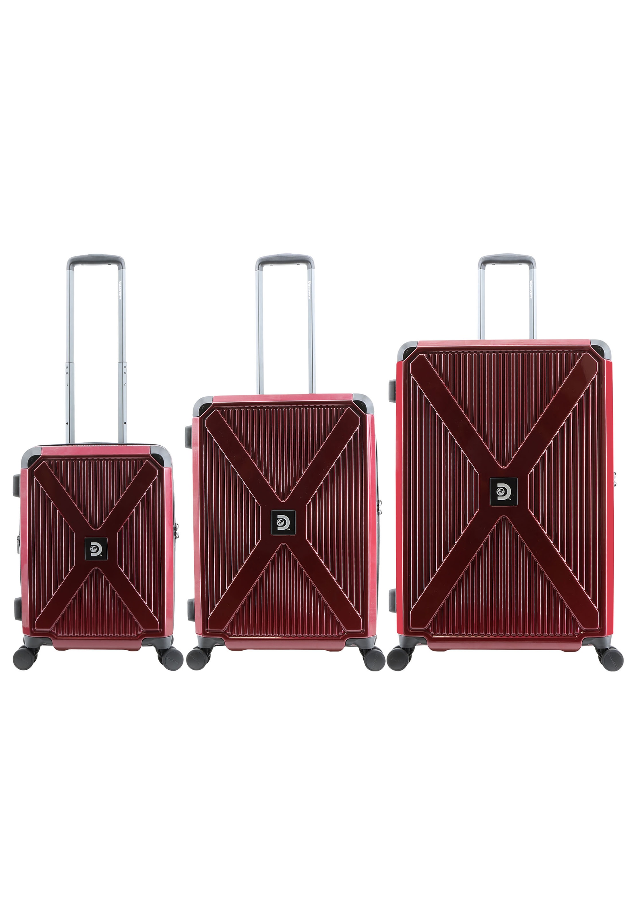 Discovery Suitcase Set 'Crossroad' in Red: front