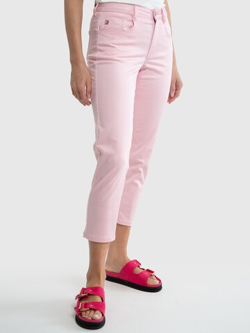 BIG STAR Slimfit Chinohose ' LUCIA ' in Pink
