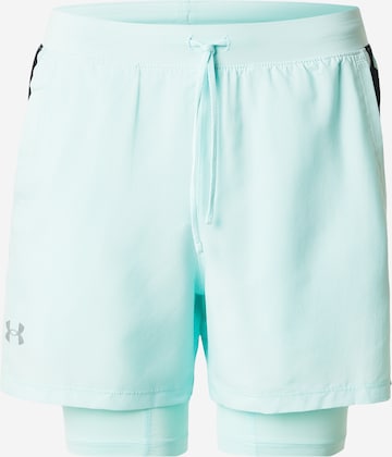 UNDER ARMOUR Športne hlače 'LAUNCH' | zelena barva: sprednja stran