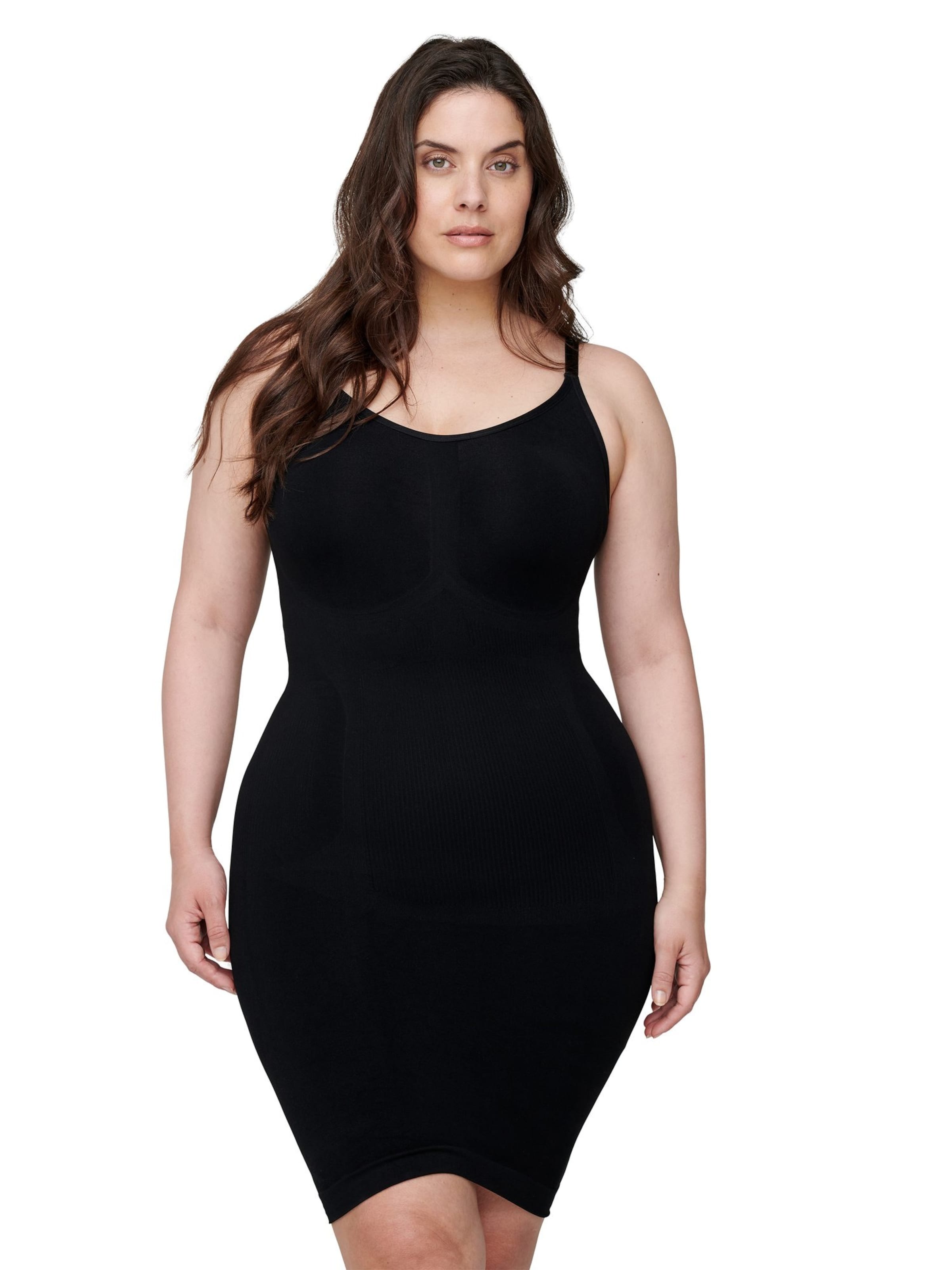 Zizzi Stahovací šaty – černá: přední strana