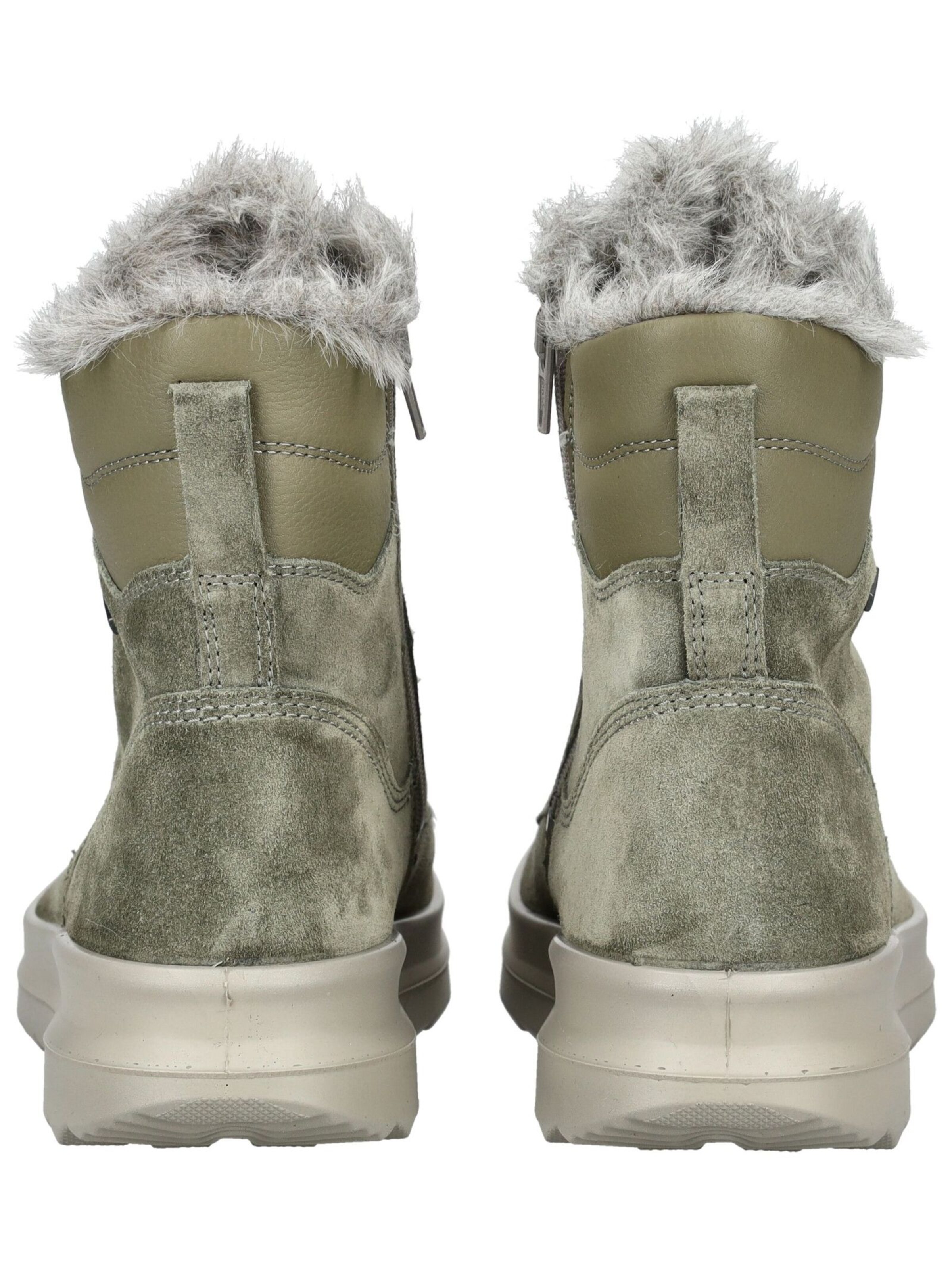 Legero Lace-Up Ankle Boots in Green