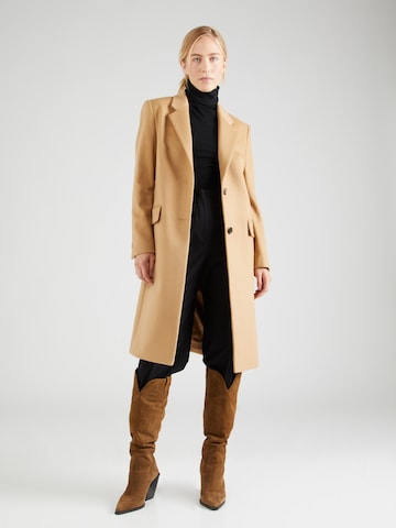 BOSS Black Between-seasons coat 'Catara' in Beige: front