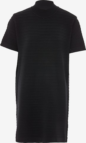 RISA Knitted dress in Black: front