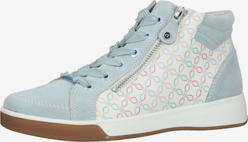 ARA High-Top Sneakers in Blue: front