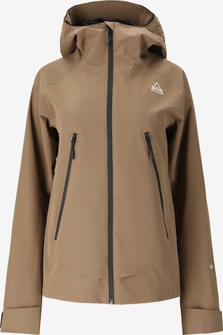 SOS Outdoorjas 'Talinis' in Bruin: voorkant