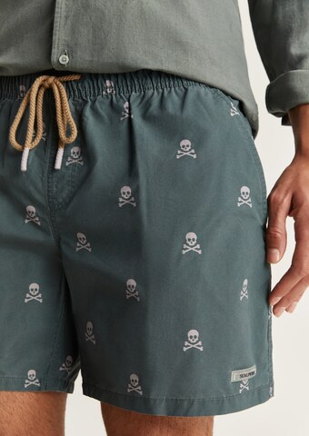 Scalpers Swimming shorts 'Skull Classic' in Green