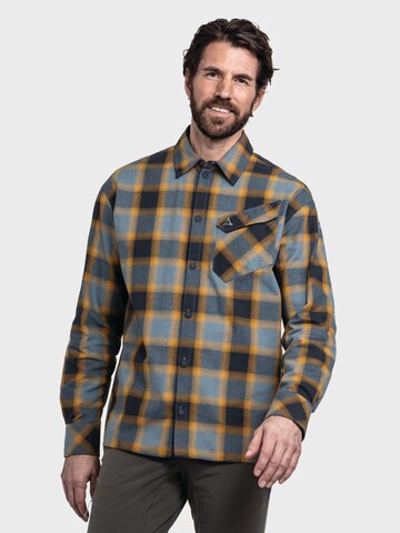 Coupe regular Chemise fonctionnelle 'Poplar' Schöffel en bleu : devant
