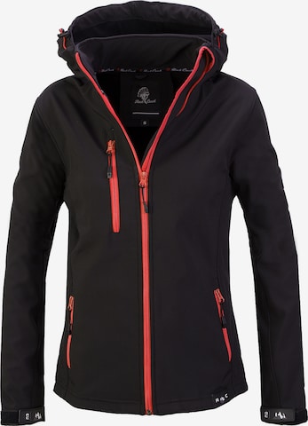 Rock Creek Outdoorjacke in Schwarz: Vorderseite