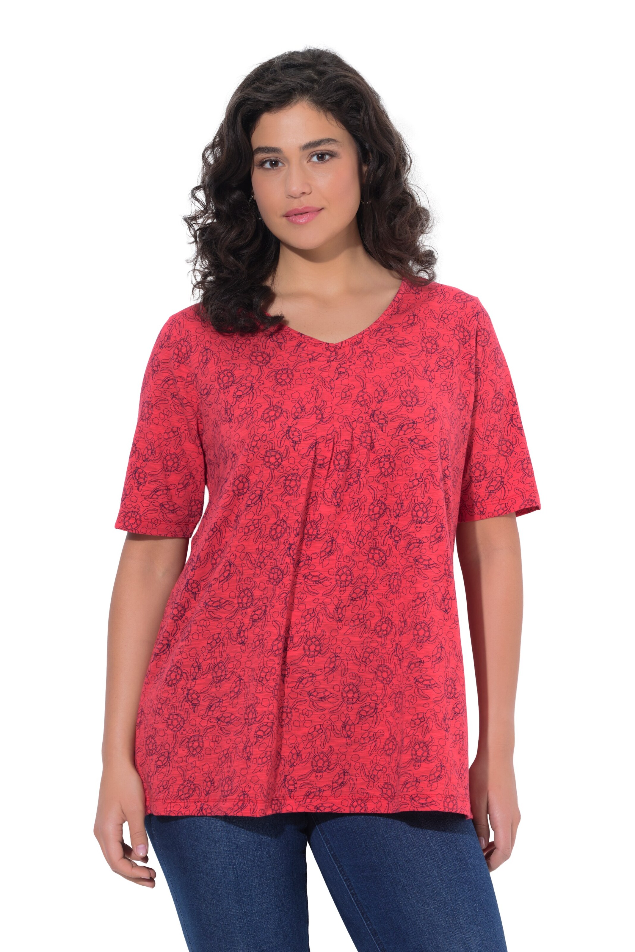 Ulla Popken Shirt in Red: front