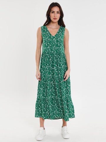 Threadbare Letní šaty 'Rocks' – zelená: přední strana