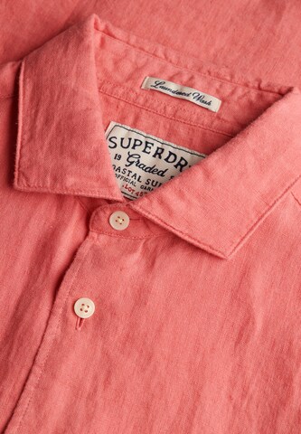 Fit confort Chemise 'Riviera' Superdry & Co en rouge