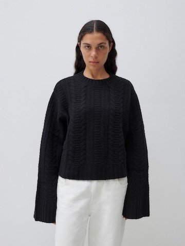 ABOUT YOU x Marie von Behrens Sweater 'Agathe' in Black: front