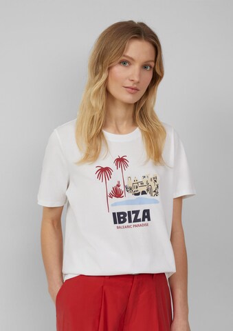T-shirt s.Oliver en blanc : devant