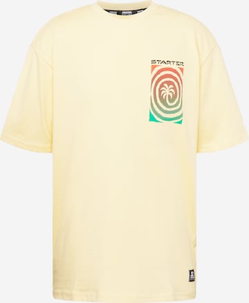 Starter Black Label Shirt 'Palm' in Geel: voorkant