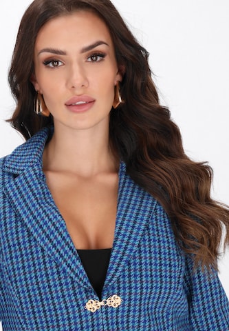 faina - Blazer em azul
