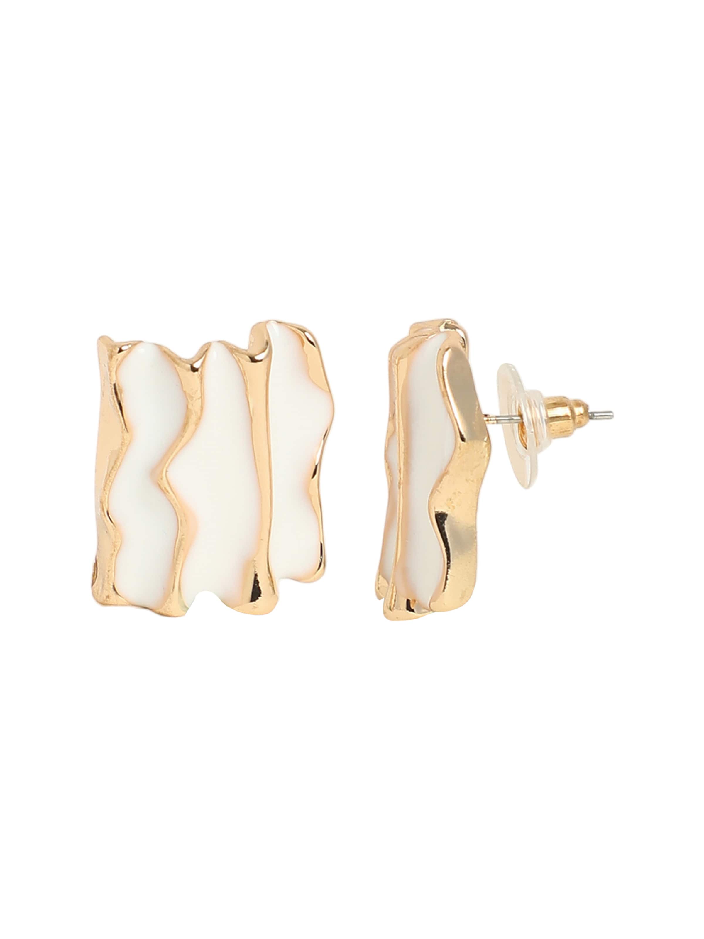 SOHI Øreringe 'Orlenda' i hvid