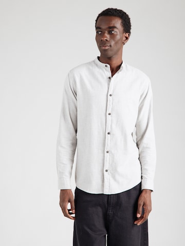 JACK & JONES - Ajuste regular Camisa 'JJEBand' en gris: frente