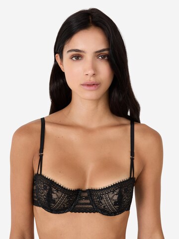 ETAM Balconette BH 'Aura' in Schwarz: Vorderseite