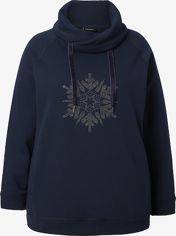 Ulla Popken Sweatshirt in Blue: front