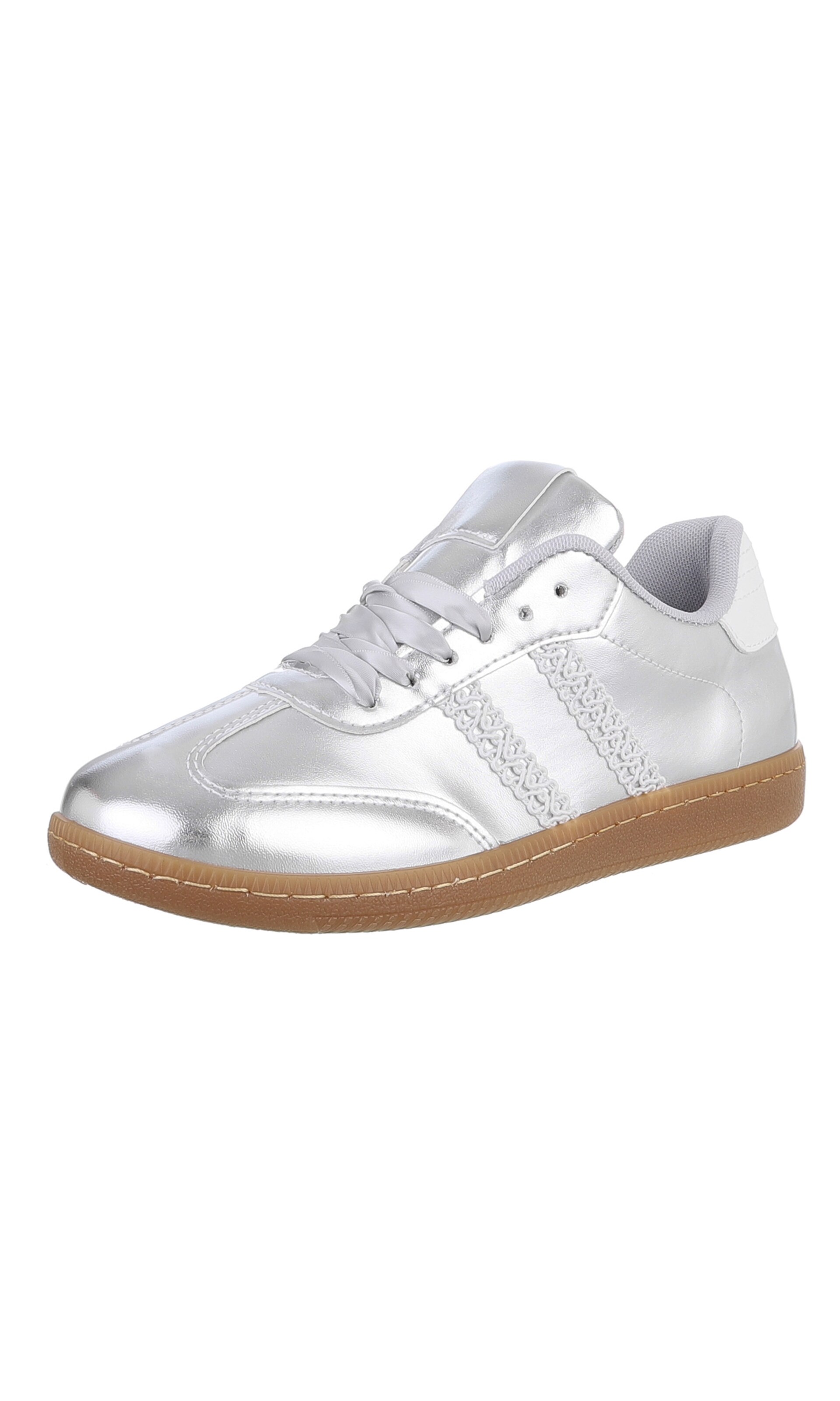 Ital-Design Sneaker in Silber: Vorderseite