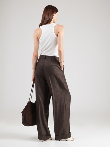 Wide Leg Pantalon à plis 'PANDORA LANE' IVY OAK en marron