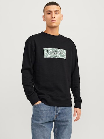 JACK & JONES Sweatshirt 'Lafayette' in Schwarz: predná strana