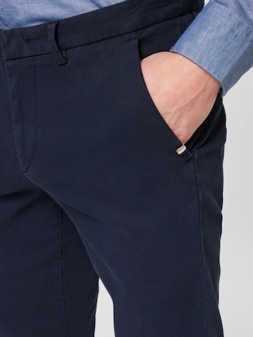 BOSS Black - Slimfit Pantalón chino 'Kaito' en azul