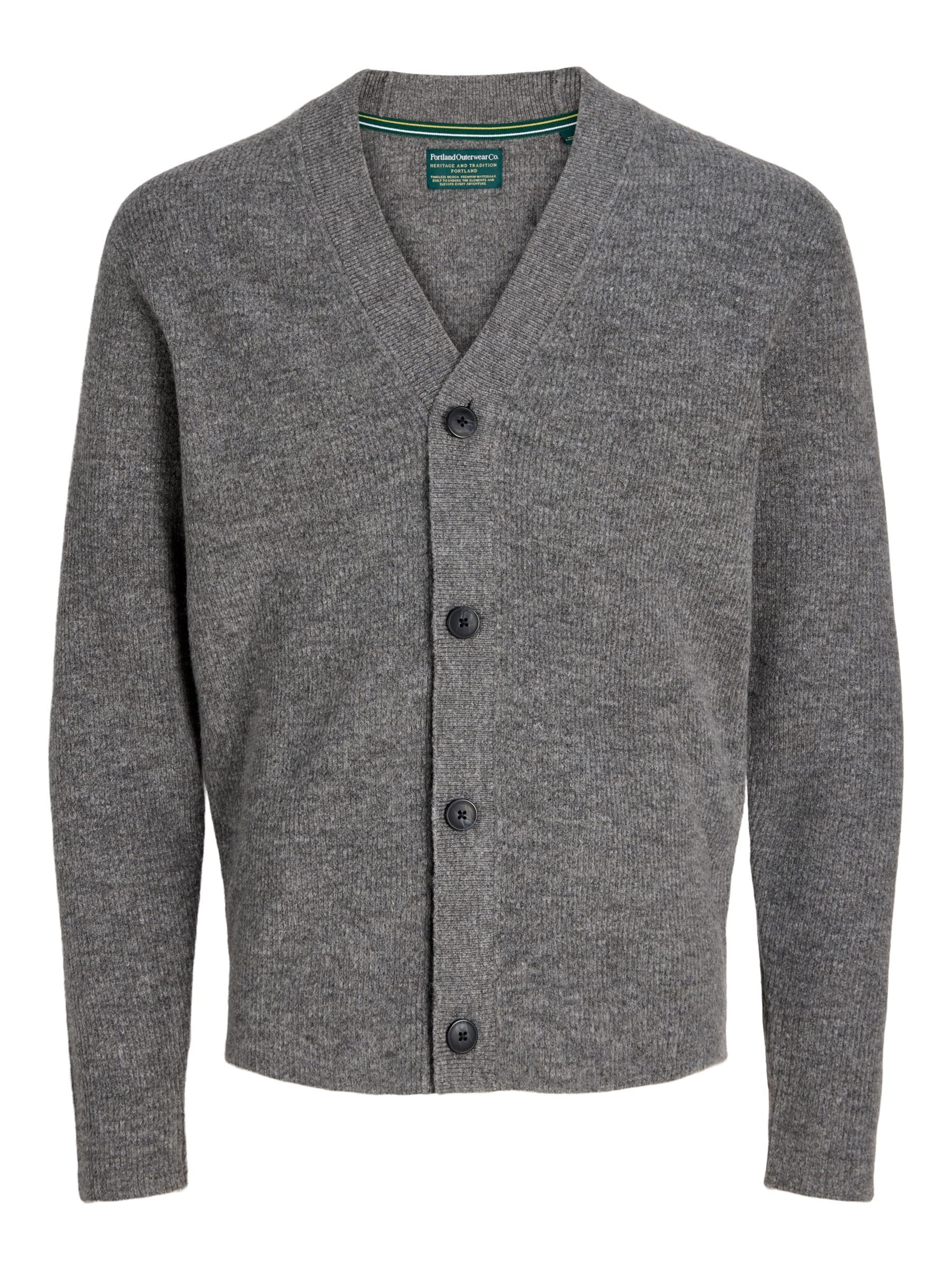 Portland Outerwear Company Cardigan i grå: forside