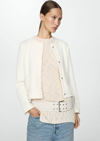 MANGO Between-Season Jacket in White: front