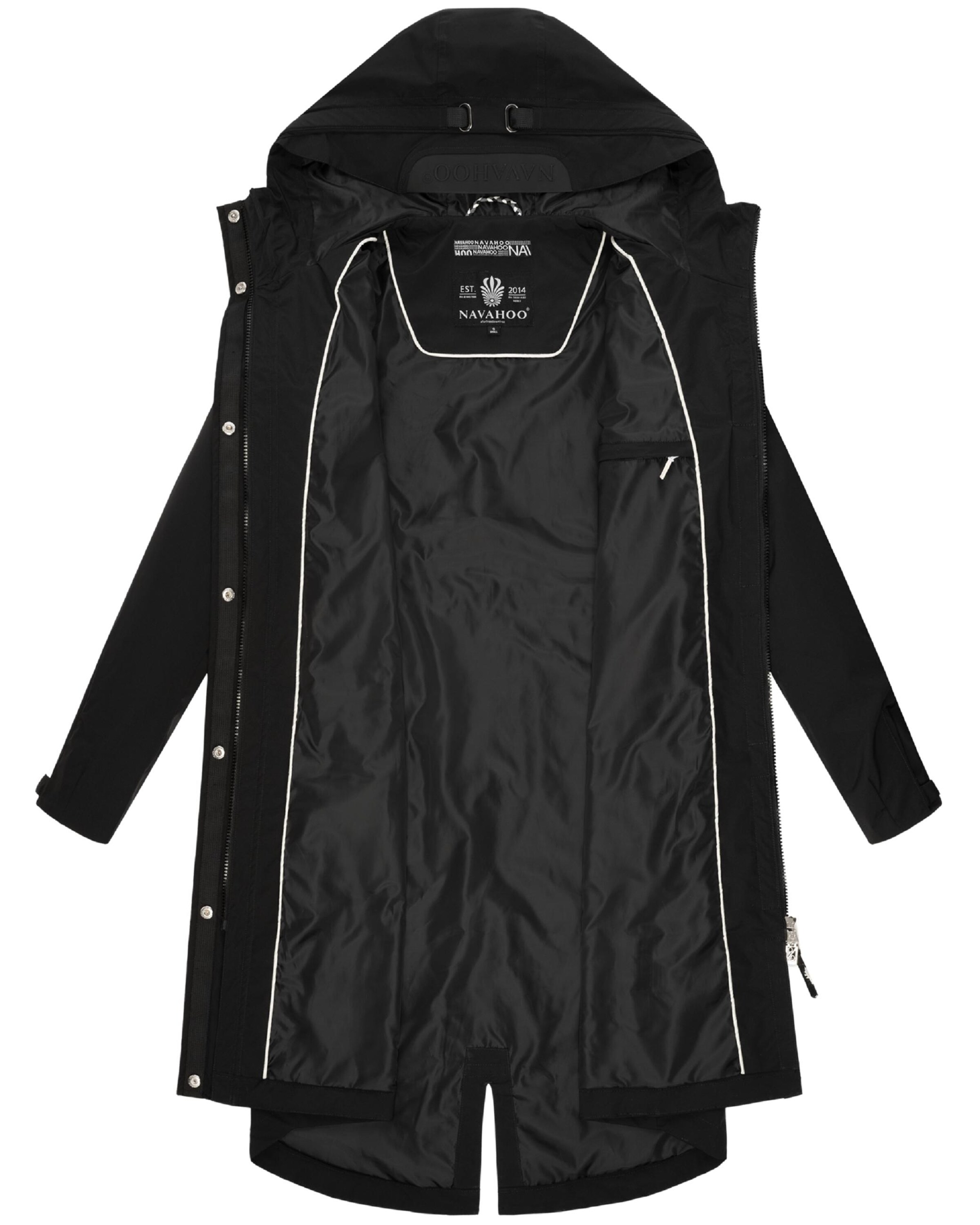 Cappotto funzionale 'Silberperlee' di NAVAHOO in nero
