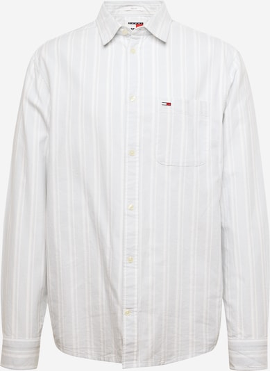 Tommy Jeans Button Up Shirt in Light grey / Pearl white, Item view