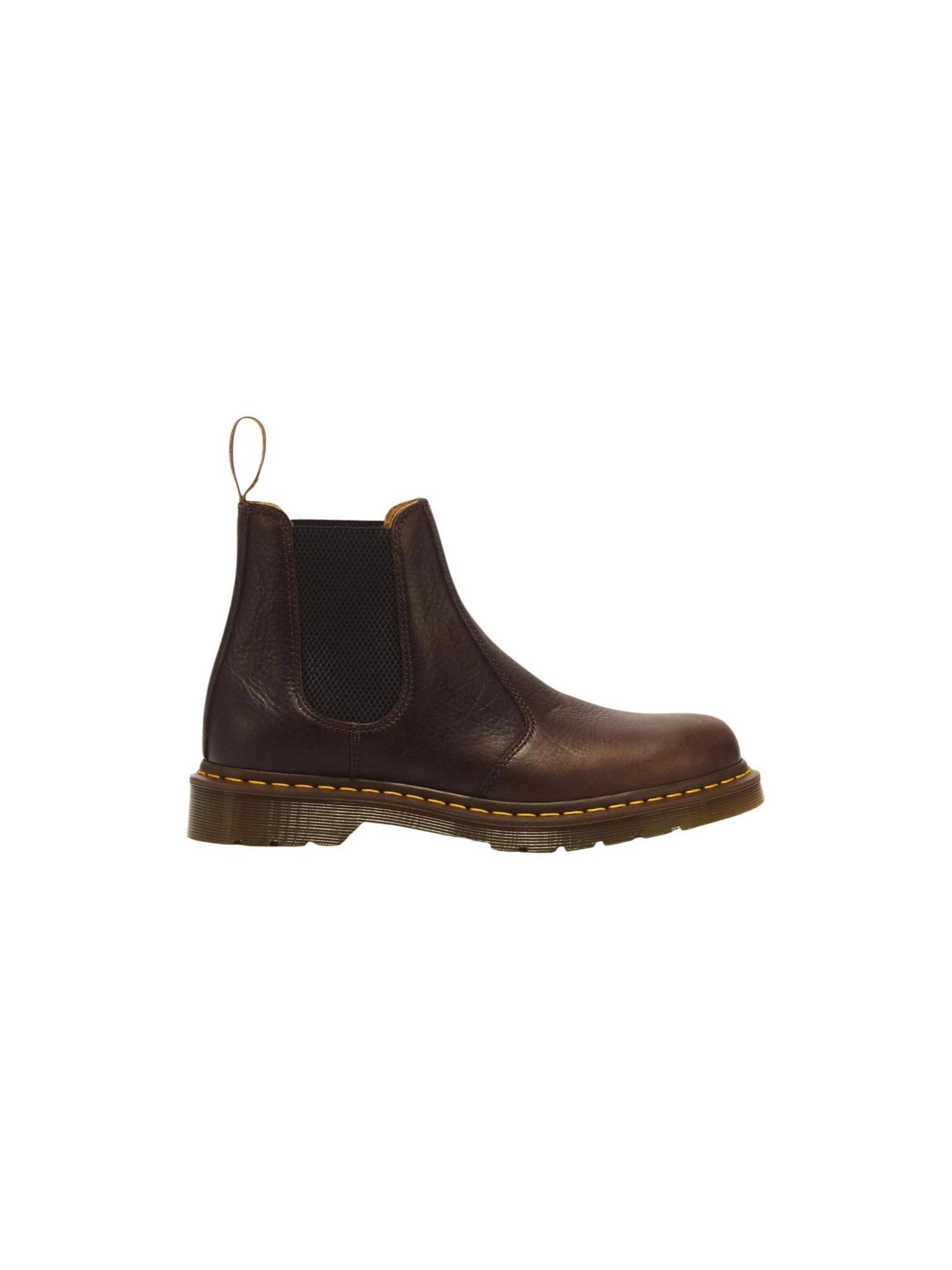 Dr. Martens - Botas Chelsea en marrón: frente