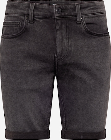 Only & Sons Slimfit Shorts 'ONSPLY' in Schwarz: predná strana