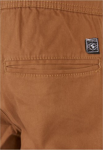 SOUTHPOLE Tapered Cargo trousers in Brown