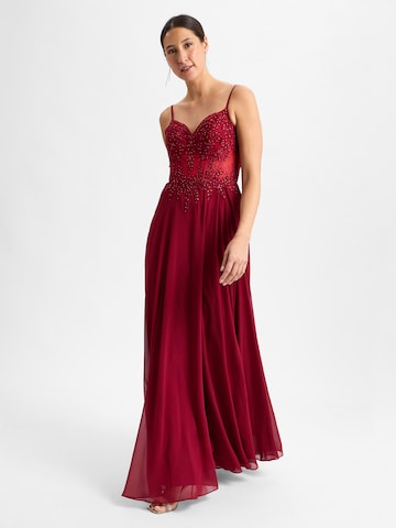 Robe de soirée ' ' Luxuar Fashion en rouge : devant