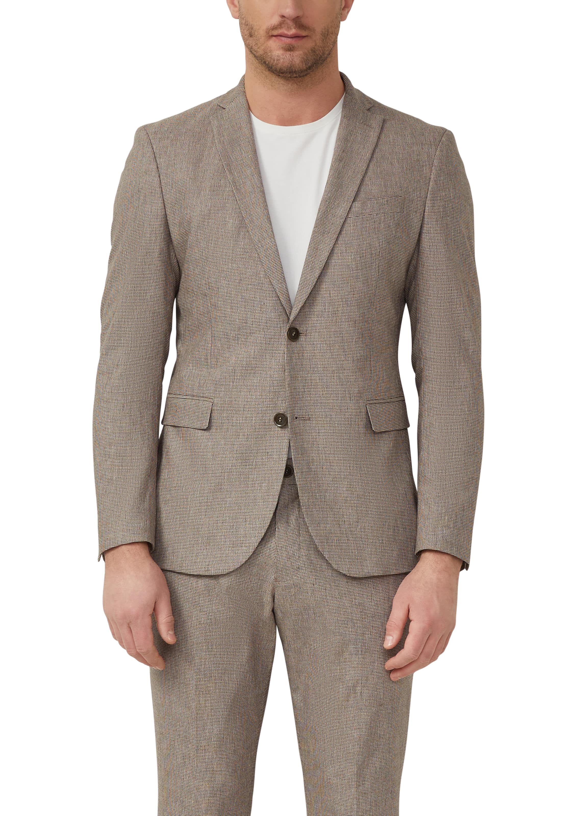 Coupe slim Veste de costume ' S.OPURE ' s.Oliver en marron