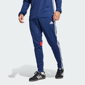 ADIDAS PERFORMANCE - regular Pantalón deportivo 'Tiro 25 Essentials' en azul: frente